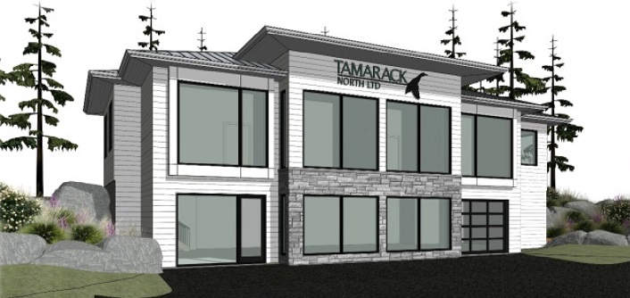 A rendering of the proposed Tamarack North building (Image supplied by Huntsville’s Planning Committee)