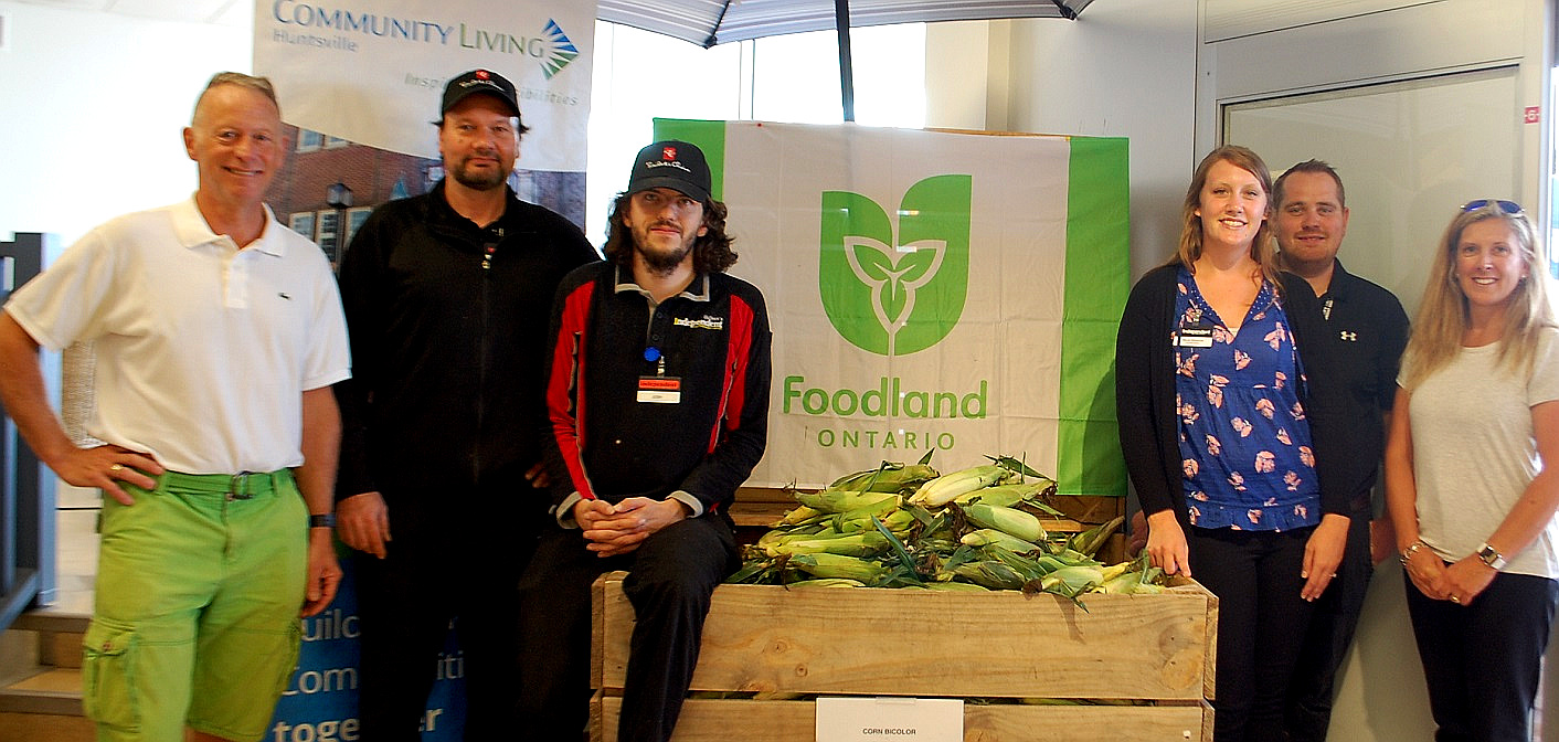 (From left) CLH board member Myke Malone, Bullock’s staff Byron Faubert and Josh Sararas, owners Alycia Simmons and Darcy Bullock and CLH staff Andrea Johnston