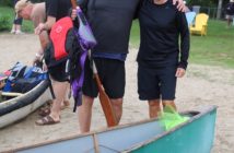 Tim Withey and Duputy Mayor Karin Terziano prepare to head out. They completed the 15 km course in a speedy two hours and 20 minutes!