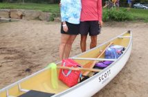 Dana Murdy, Fairvern Board chair, and Dr. Brett Hennenfent get an early start on the 15 km route.