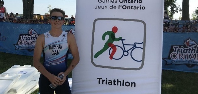 Local teen places top 15 in youth triathlon at the 2018 Ontario Summer Games