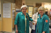 Lorrie Lamb, director of volunteering, thinks Irene Parker is pretty special. It's mutual, says Irene.