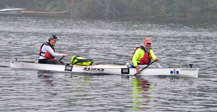 Gwyn Hayman and Bob Vincent from Dorchester ON in the 130km Classic (Photo: Cheyenne Wood)