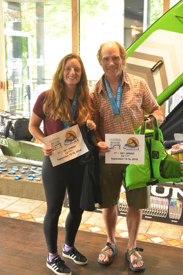 Overall 58km Sprint winners team #wepaddletogether, Lexi and Mike Vincent (Photo: Randy Mitson)