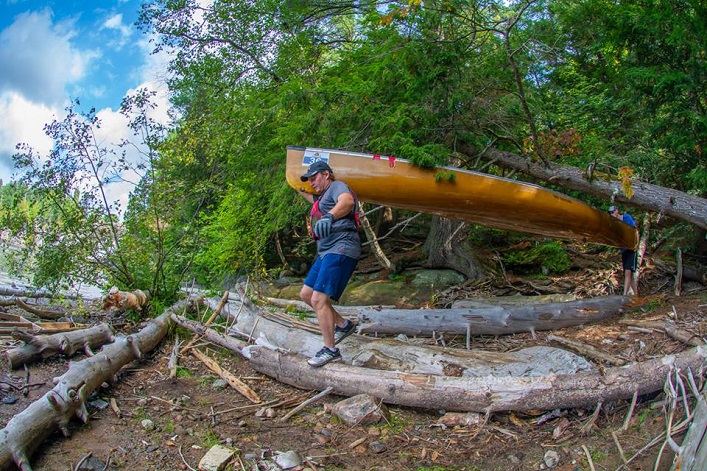 Some of the portages were challenging (Photo: Randy Mitson)