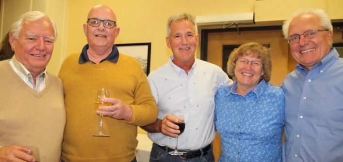 (From left) Jim Alexander, Festival Founder, Hugh Mackenzie, Former Festival Chair, Rob Saunders and Sharon and John Koncan, Festival Benefactors