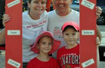 Tammy See, and Todd, Tillie and Tessa Thomson make the Terry Fox Run an annual family event