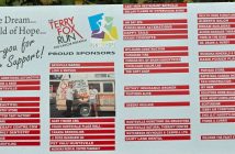 Sponsors help make the annual Terry Fox fun possible