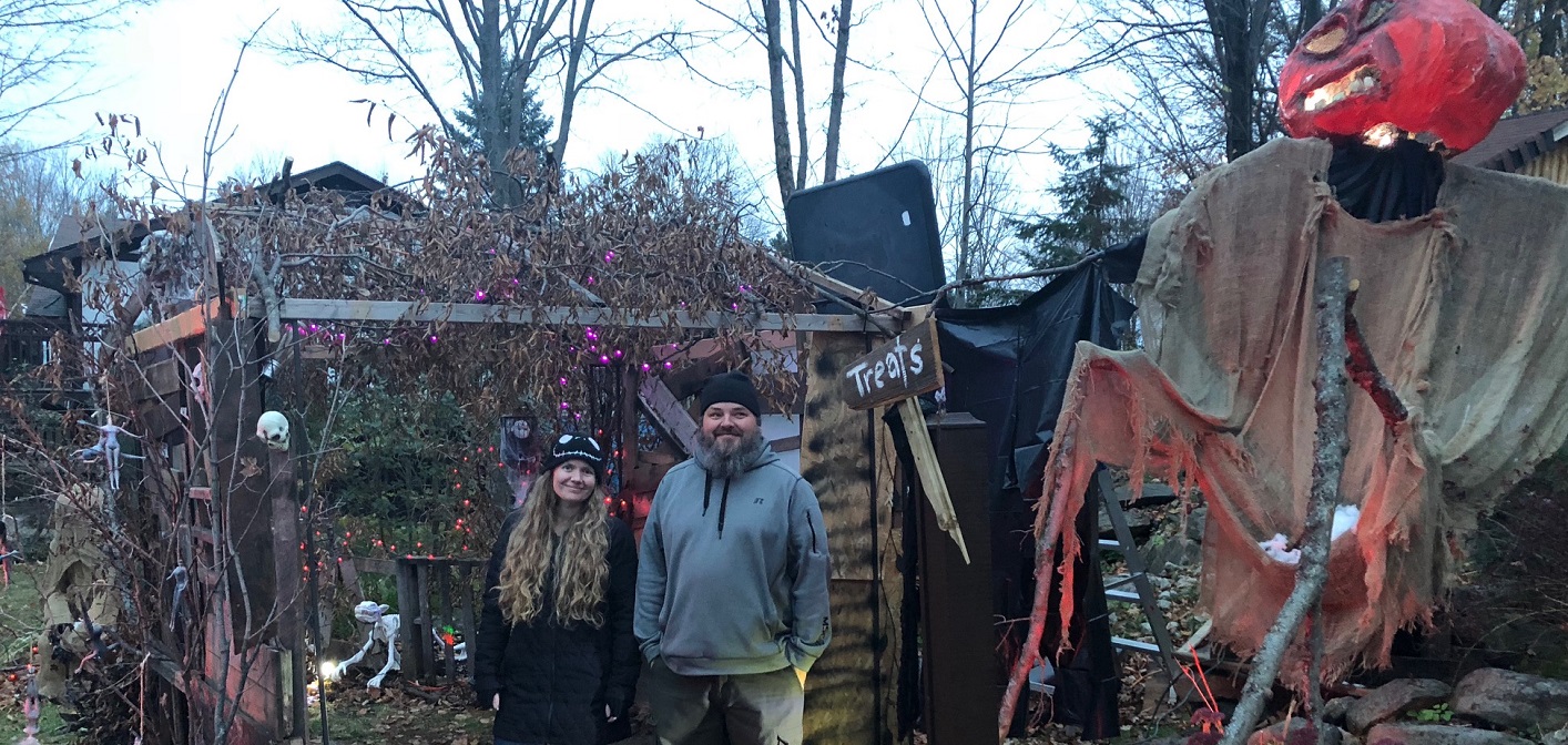 Jennifer and Steve Spencer go all out with Halloween decorating