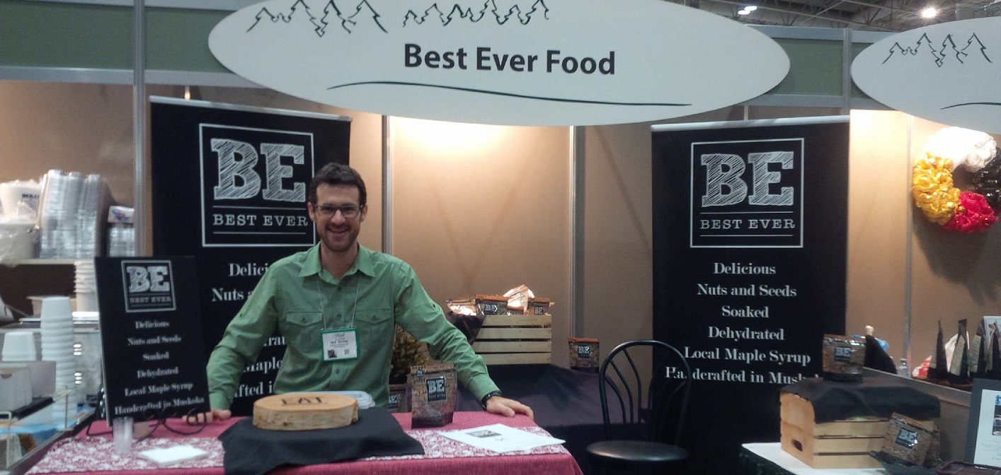 Matt Richter of Best Ever Food at Royal Agricultural Winter Fair in 2017 (Photo courtesy of Best Ever Food)