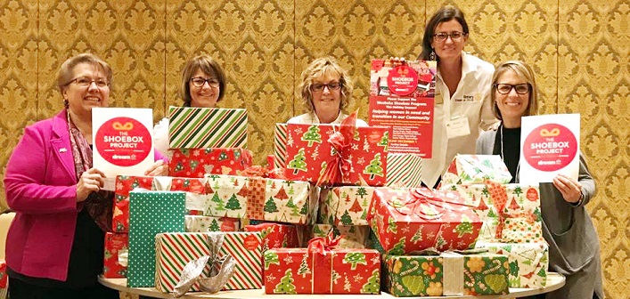 Muskoka Shoebox Project at the Rotary District 7010 Conference at Deerhurst Resort (supplied)