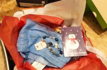 Among the items in each box are always something warm, something sparkly, something yummy, and an inspirational note (supplied photo)