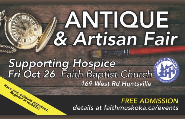 Don’t miss the Antique Road show and Artisan Fair in support of Hospice Huntsville