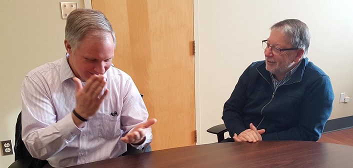 MAHC Capital Plan Development Task Force vice-chair Don Mitchell (right, with chair Cameron Renwick in February 2018) has resigned