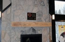 The fireplace at the new Arrowhead Visitor Centre (Photo: Don McCormick)