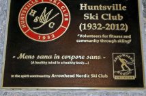 The fireplace was created thanks to a donation from the former Huntsville Ski Club (Photo: Don McCormick)