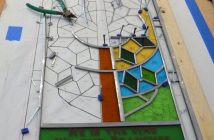 The Nickalls stained glass window in progress