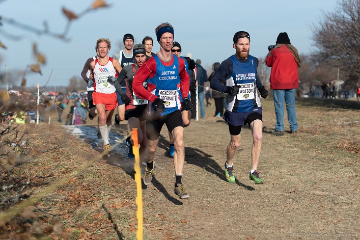 Chris Watson (right) on his way to a third place M40-44 finish (Photo Peter Stokes)