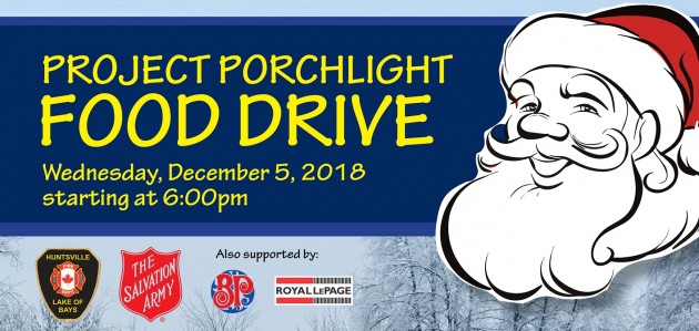 Reminder: Project Porchlight food drive returns on December 5