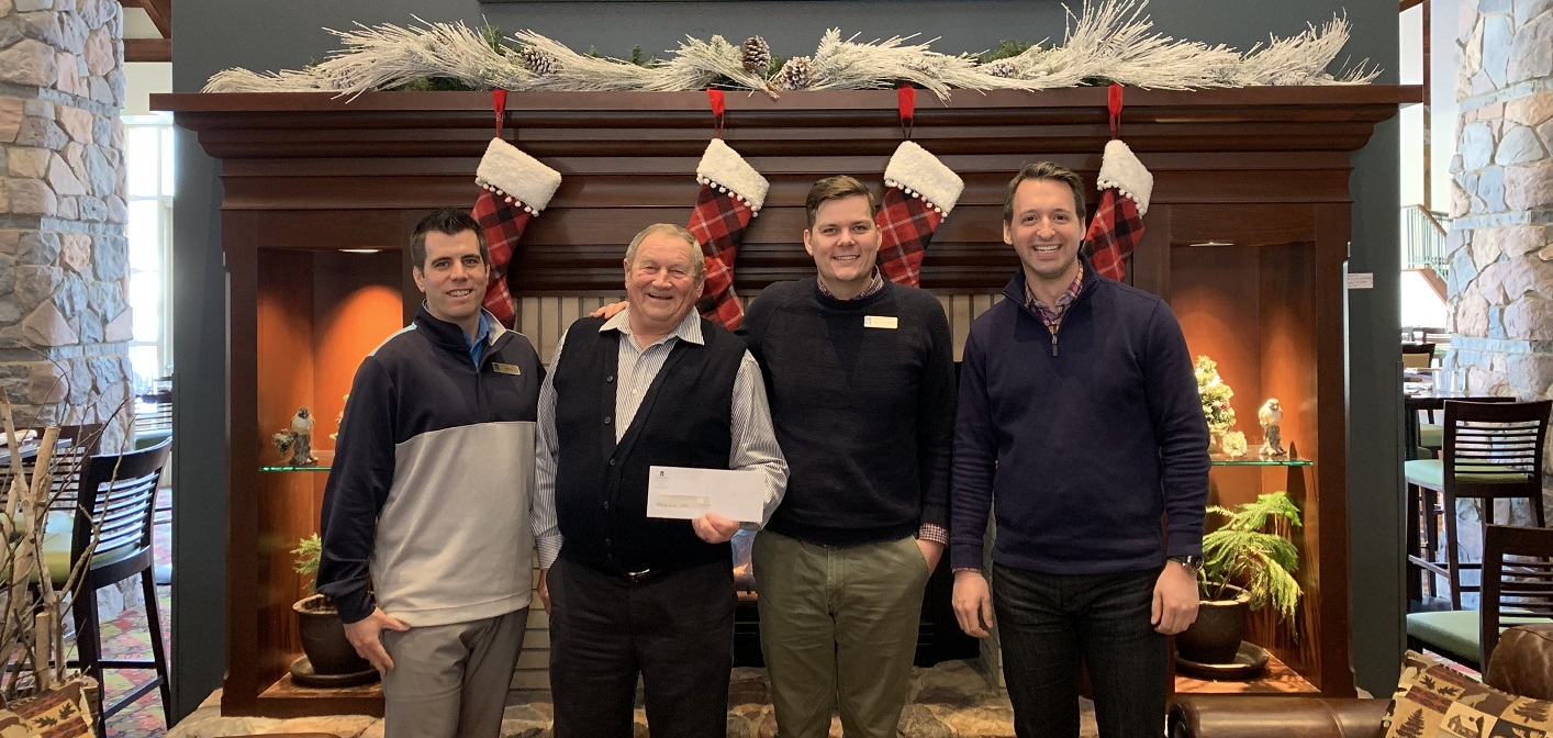 Deerhurst Resort presents the proceeds from the Cottage Country Cup to Muskoka Community Foundation