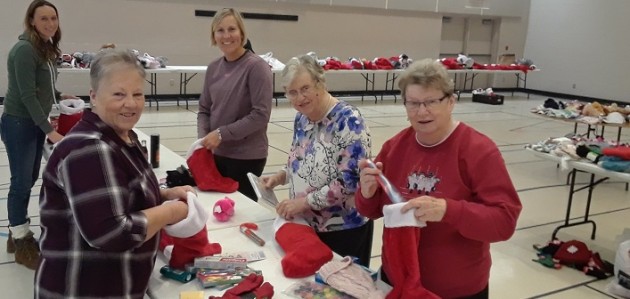 The Muskoka Red SOCK Initiative stuffs hundreds of stockings for kids in need