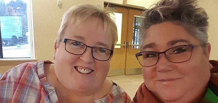 Huntsville 2019 volunteer co-chairs Wendy McConnell (left) and Ruthann Cook (Photo courtesy of Ruthann Cook)