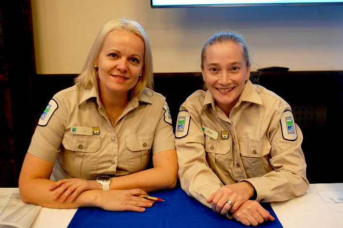 Jen Cureton and Alissa Moenting Edwards were the smiling faces welcoming everyone to the event