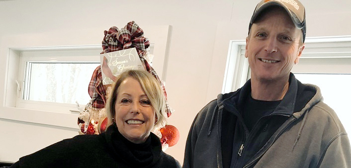 Peter Smith (right) with HHF executive director Katherine Craine