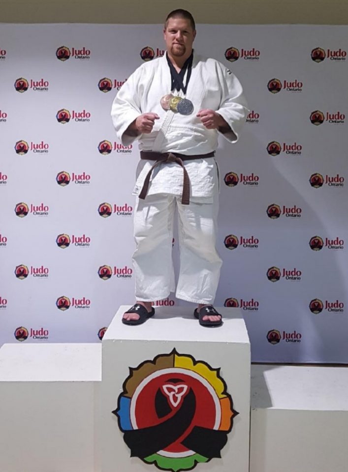 Judo Jeff Allen brought home three medals from the Ontario Open Judo Championships in November 2018.