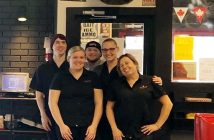 Wimpy's Diner staff Mitch, Molly, Jake, Chelsea and Lori (Photo Chelsea Bendik)