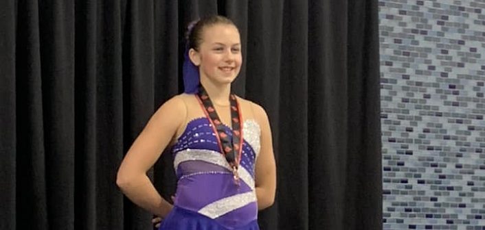 Kaitlyn Brushey earned a bronze medal at the Skate Ontario Sectional Invitational in Oakville in Nov. 2018 (Photo: David Brushey / Facebook)
