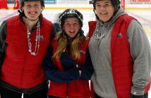 Skate patrollers (from left) Carly Knapman, Grace Behrens-Cooper, and Brianna Dyer