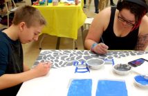 Shamis Irving and Blake Quinlan from Pine Glen Public School