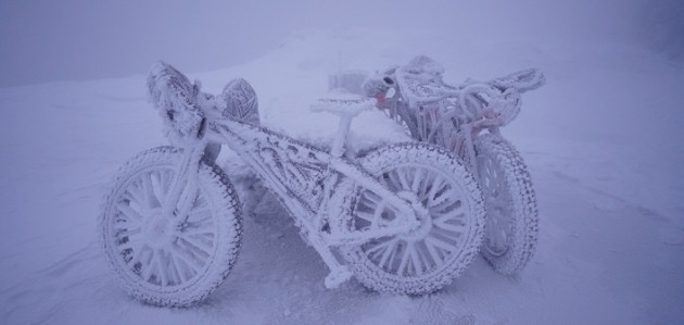 Four guys, four bikes and 600 km of frozen terrain: The James Bay Descent