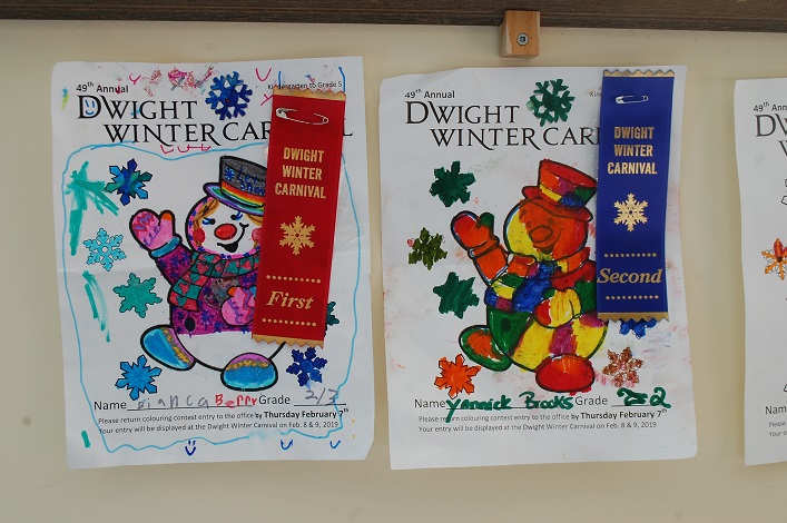 The colouring contest for grades K-5 garnered some joyful entries