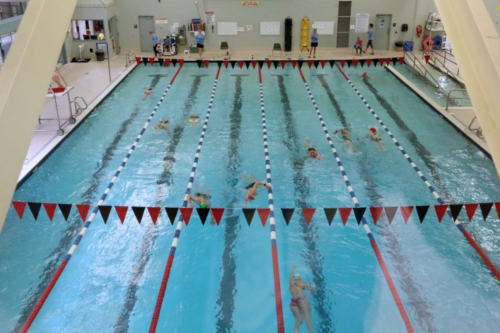 TriMuskoka Winter Indoor Triathlon Classic swim (Photo: Don McCormick)