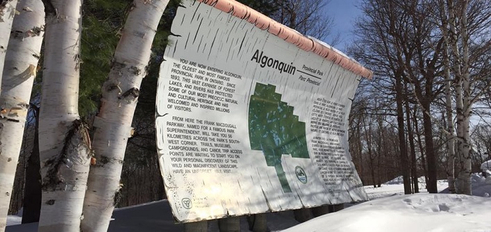 Algonquin Park sign
