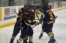 The Atoms scored the only goal in the third period of the final game