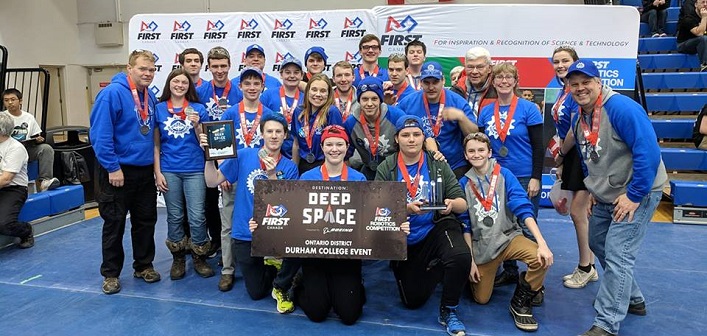 Hoya Robotics at a qualifying event at Durham College (supplied)