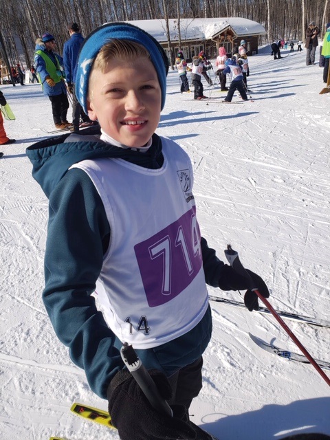 Seth Cushman, a student at Spruce Glen, tried out biathlon for the first time this year and loved it