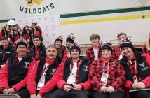 Team Ontario in the weeks before heading to the Canada Winter Games (back row from left) Troy Martel, Zach Connelly, Hannah Skelton, Natasia Varieur, Keegan Tremblay, Toby Quin, Mackenzie Turner; (front from left) Chris Skelton, Cory Lohnes, Eric Schryer, Angele Caporicci, and Michelle Smith (Photo: Biathlon Ontario)