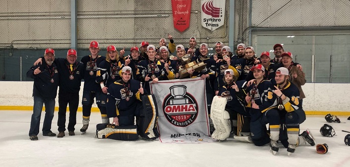 The Huntsville MBRP Major Midget Otters are 2019 OMHA champs