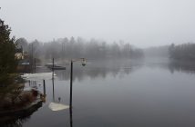 April 21, 2019 Muskoka River and Town Dock from the swing bridge