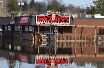 Businesses half way up Cann Street between John and Chaffey have been affected