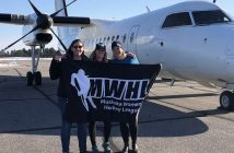MWHL executives (from left) Courtney Doran, Kim Knight and Steph Oates (supplied)