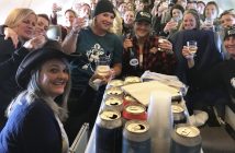 The MWHL players on their chartered flight (supplied)