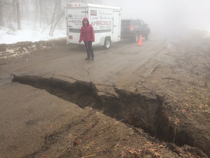 Price Point Road at Vanclieaf Road, April 18, 2019 (Photo courtesy of Heike Ambrosius)