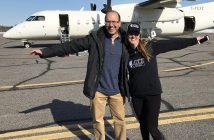 Robert Rennert from Elevate Aviation Solutions with Kim Knight (supplied)