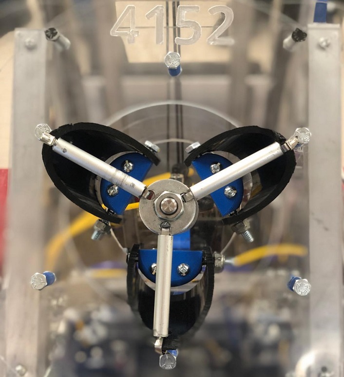 The Hoya Robotics team designed and built this hatch manipulator. It won them an Excellence in Engineering Award at a recent competition. (Photo: Ian McTavish)