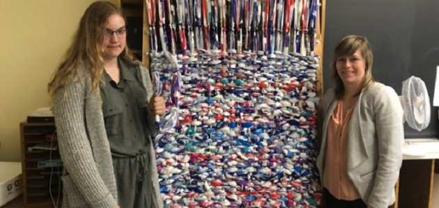 HHS students turn milk bags into mattresses